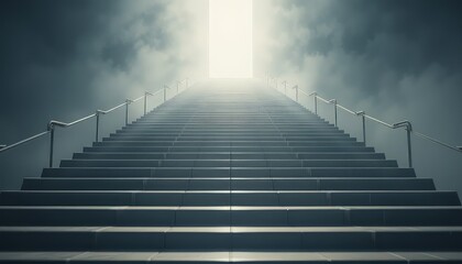 Stairway to Light - A Symbol of Hope and Ascendance