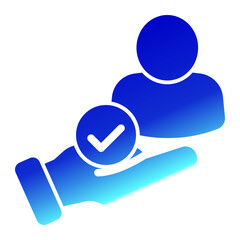 Support Icon Solid Gradient Style for Credibility Pack Icon Themes