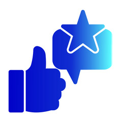 Reputable Icon Solid Gradient Style for Credibility Pack Icon Themes