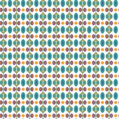 Floral geometric patterns, seamless paper and mosaic fabric