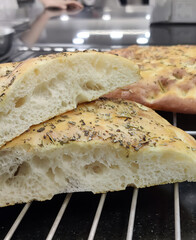 Freshly Baked Herb Focaccia Bread