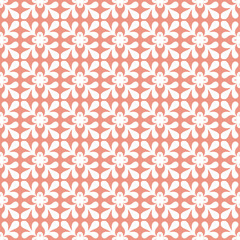 Floral geometric patterns, seamless paper and mosaic fabric