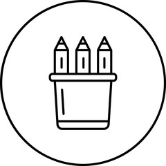 Pencil holder Icon
