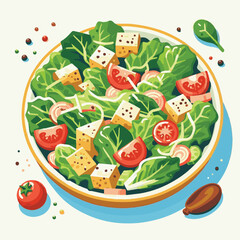 healthy, lunch, food, cheese, meal, lettuce, fresh, salad, green, gourmet, bread, parmesan, delicious, sauce, vegetable, dinner, caesar, bowl, chicken, appetizer, cuisine, dish, crouton, grilled, plat