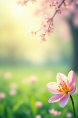 Abstract spring fresh blurred bokeh background with soft pastel colors and defocused light effects,  light effects,  defocused