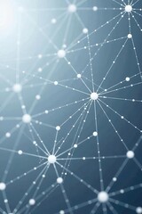 Abstract white geometric plexus technology seamless pattern banner background with interconnected lines and nodes,  nodes,  geometric