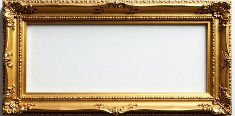 High End Wooden Gold Glitter Decorative Frame for Artwork or Photos with Ornate Carving and Elegant Design, glitter, ornate, carving