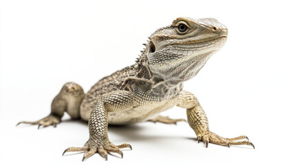 Fototapeta premium lizard in white background