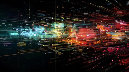 Dynamic visualization of interconnected banking services including wealth management investment advisory insurance and corporate financing illustrating the broad spectrum of financial services