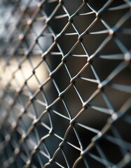Fototapeta premium Fine gauge diagonal wire mesh, close-up texture, geometric, pattern, abstract