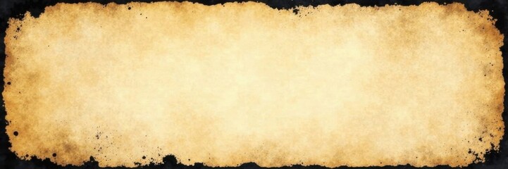 Obraz premium Vintage-style paper with black ink bleed and yellowing edges, giving a sense of age and decay, worn paper, black ink bleed, vintage paper