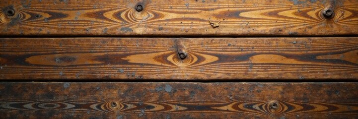 Fototapeta premium Rough wooden texture with brown grunge effects , earthy, muted, background