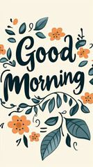 Naklejka premium Good Morning Mobile Wallpapers, good morning backgrounds 