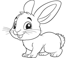 Cute Cartoon Rabbit.