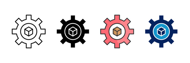 Inventory Icon Set Multiple Style Collection