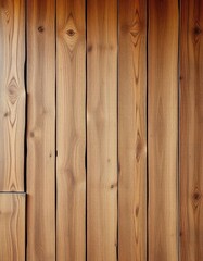 Fototapeta premium Rustic, textured reclaimed wood wall paneling with varied tones and knots, wall covering, beige, vintage wood