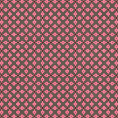 Floral geometric patterns, seamless paper and mosaic fabric