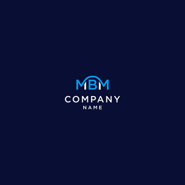 mbm letter logo, with bridge design