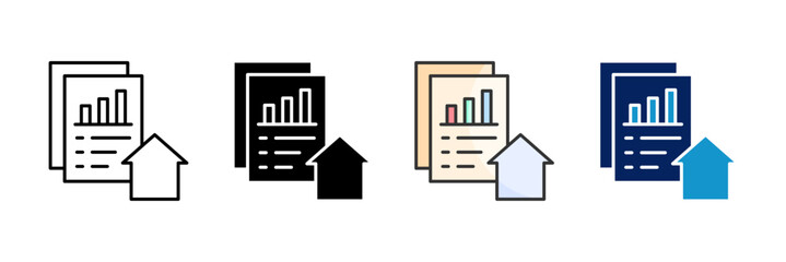 Portfolio Icon Set Multiple Style Collection