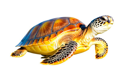 Fototapeta premium turtle isolated on white background transparent 