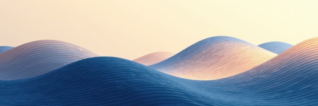 Minimalist wave stripe pattern with subtle business lines in calming beige and navy, abstract, minimalist