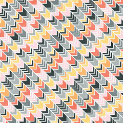 Floral geometric patterns, seamless paper and mosaic fabric