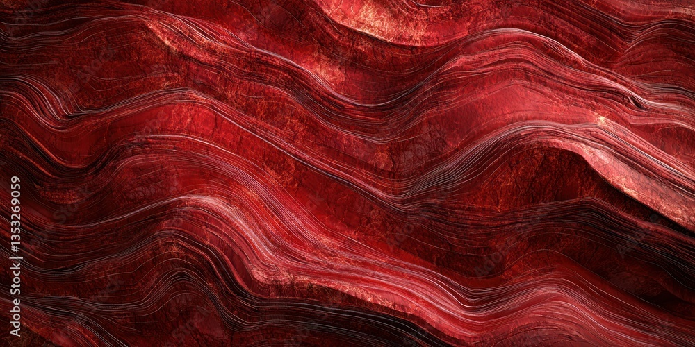 Poster a rich, deep red velvet texture with elegant folds and soft shadows