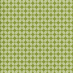 Floral geometric patterns, seamless paper and mosaic fabric