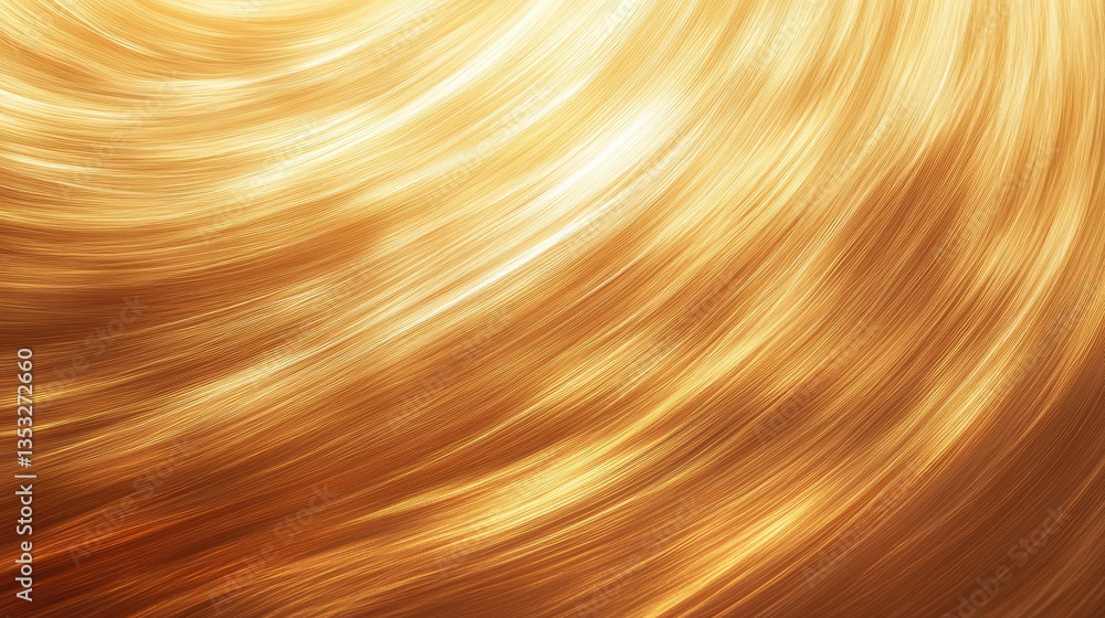 Poster abstract golden swirl background with smooth flowing lines creating a sense of movement and elegance