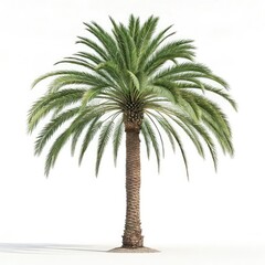 palm tree on white background