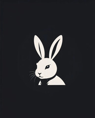 The logo design features a rabbit in a simple, circular layout.