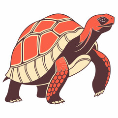 Tortoise silhouette vector illustration