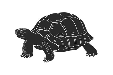 Tortoise silhouette vector illustration