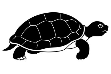 Tortoise silhouette vector illustration