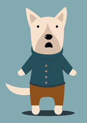 Obraz premium 何かを言おうとしている犬