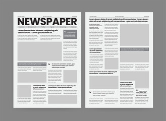 Newspaper, The Daily Newspaper , Vintage Newspaper, Newsletter Design