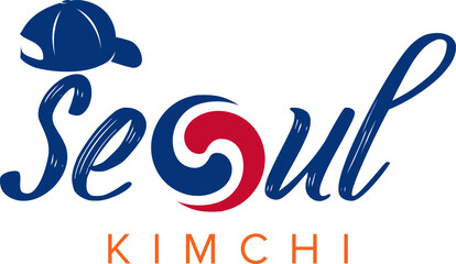 korean feel seoul kimchi logo design