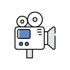 Movie Camera Vector icon