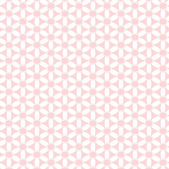 Floral geometric patterns, seamless paper and mosaic fabric