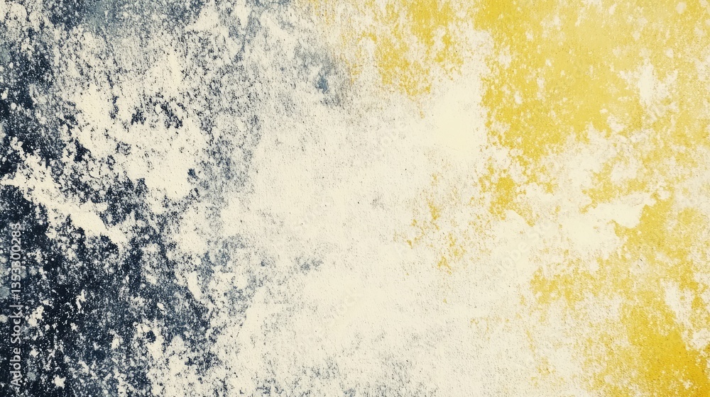 Poster abstract texture with a gradient of dark blue and bright yellow, creating a dynamic background for c
