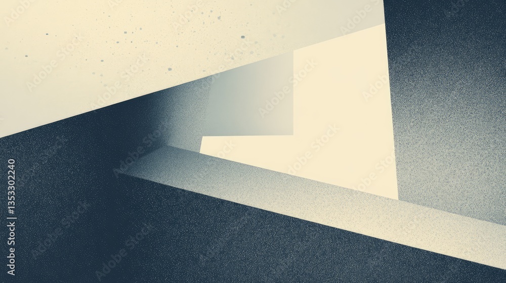 Poster abstract geometric composition with contrasting shapes and shades creating a modern artistic atmosph
