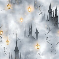 Enchanted Spells Seamless Digital Paper