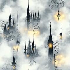 Enchanted Spells Seamless Digital Paper