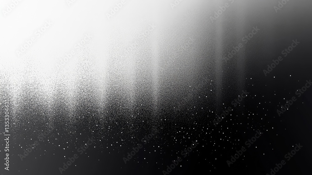Poster abstract gradient background featuring a smooth transition from dark to light with scattered light p