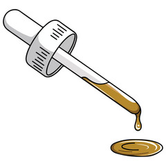 Realistic oil dropper icon��