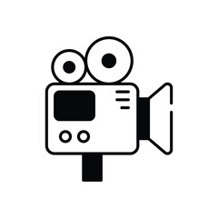 Movie Camera Vector icon