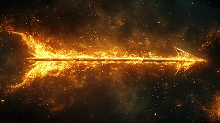 Fiery Arrow: A Blazing Trail of Light and Heat