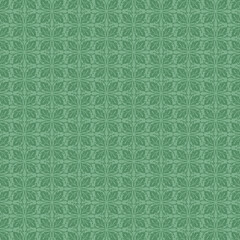 Floral geometric patterns, seamless paper and mosaic fabric