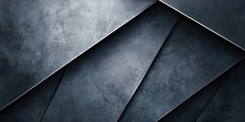A sleek and stylish background with layered geometric shapes in a metallic finish
