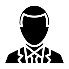 User Avatar Vector Glyph Icon Design